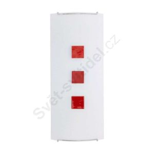 Nástěnné-svítidlo-KUBIK-2-RED-220-Kč