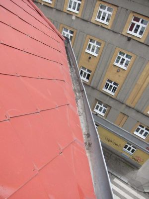 Vyčištěný žlab